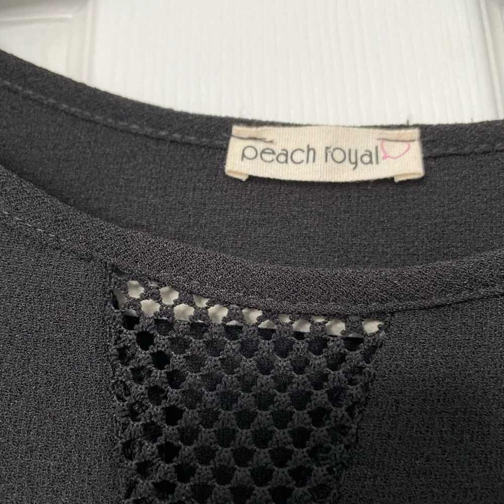 Peach Royal black short dress size small - Picture 2 of 5